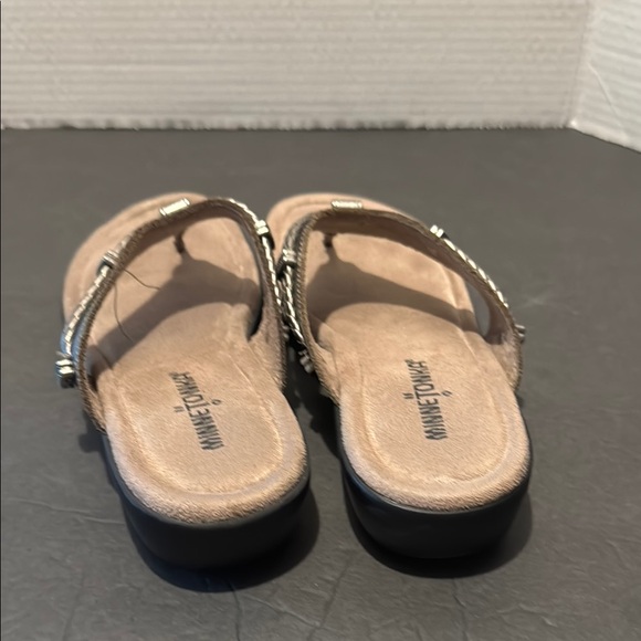 Minnetonka Metallic Sandals Sz 7 - Picture 3 of 7